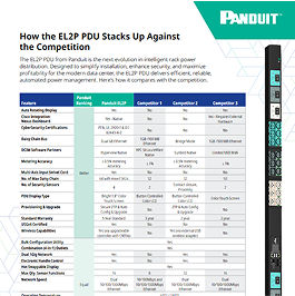 An image of the EL2P vs the Competition document