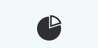  Chart Pie Icon highlighting a percentage of the pie