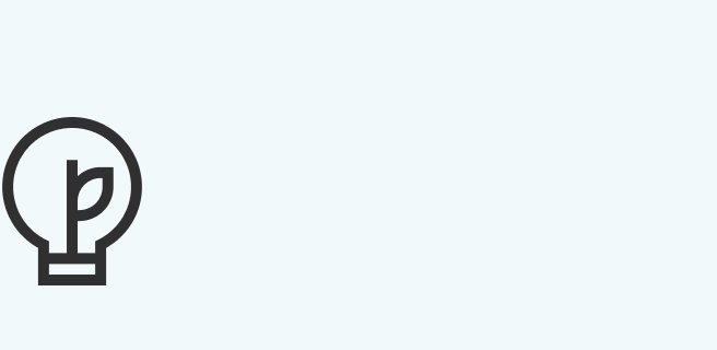 Light bulb with leaves inside