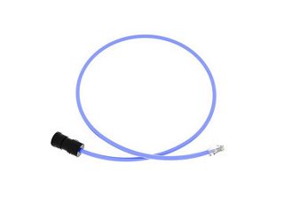 Head on look at Panduit TX6A™ UTP FieldCord™ Connector