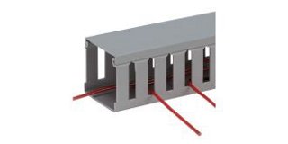 Image showing panduit wiring duct with a flush cover