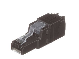 Side view of Panduit TX6A™ UTP Field-Terminable Plug