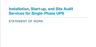 Installation and Start-up Services SOW