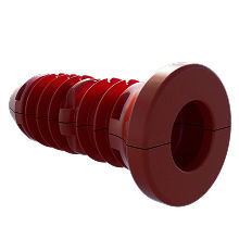 Tapered plug designed to fit securely into trumpet bell-shaped j-tube opening