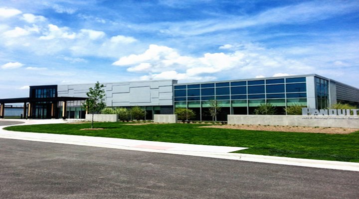 View outside of the Panduit Jack E. Caveney Innovation Center