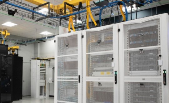 Products and solutions are shown throughout a data center that are designed for colocation providers