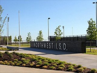 a sign outside of a school building at northwest isd in texas