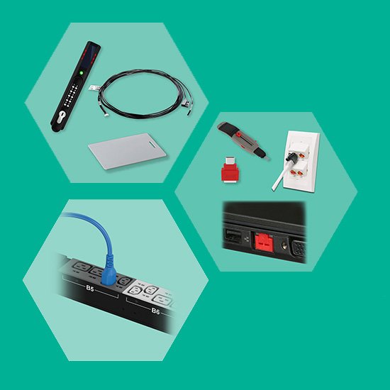 Wireless access point installed on a drop ceiling, with copper cabling infrastructure connecting the box in the ceiling.