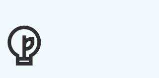 Black outline of a lightbulb icon with a leaf inside 