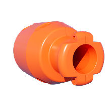 Single, vertebrae-like component that links with others to protect cable from overbending