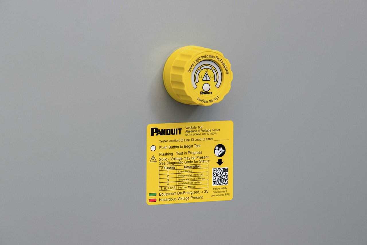 Verisafe unit mounted on control panel