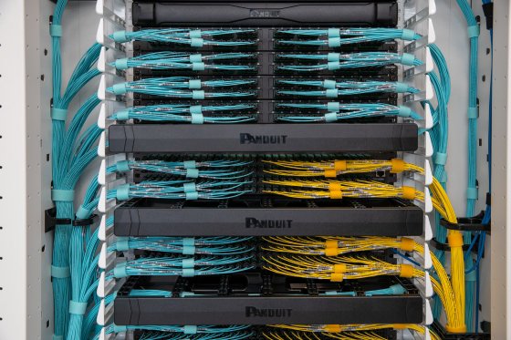 Structured cabling is shown streamlining fiber cabling connectivity 