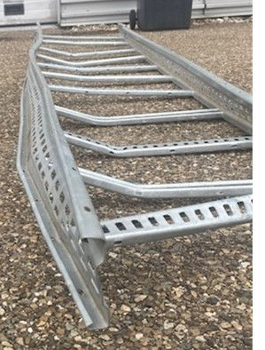 Ladder racks suffered extensive damage