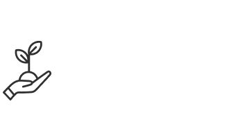 hand holding plant icon black