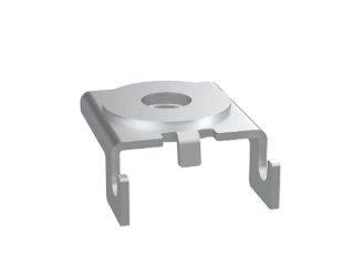 Close up view of the Panduit trapeze bracket