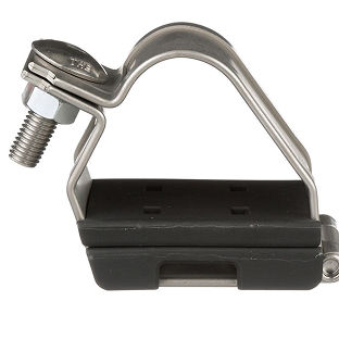 An image of a Panduit trefoil cable cleat.