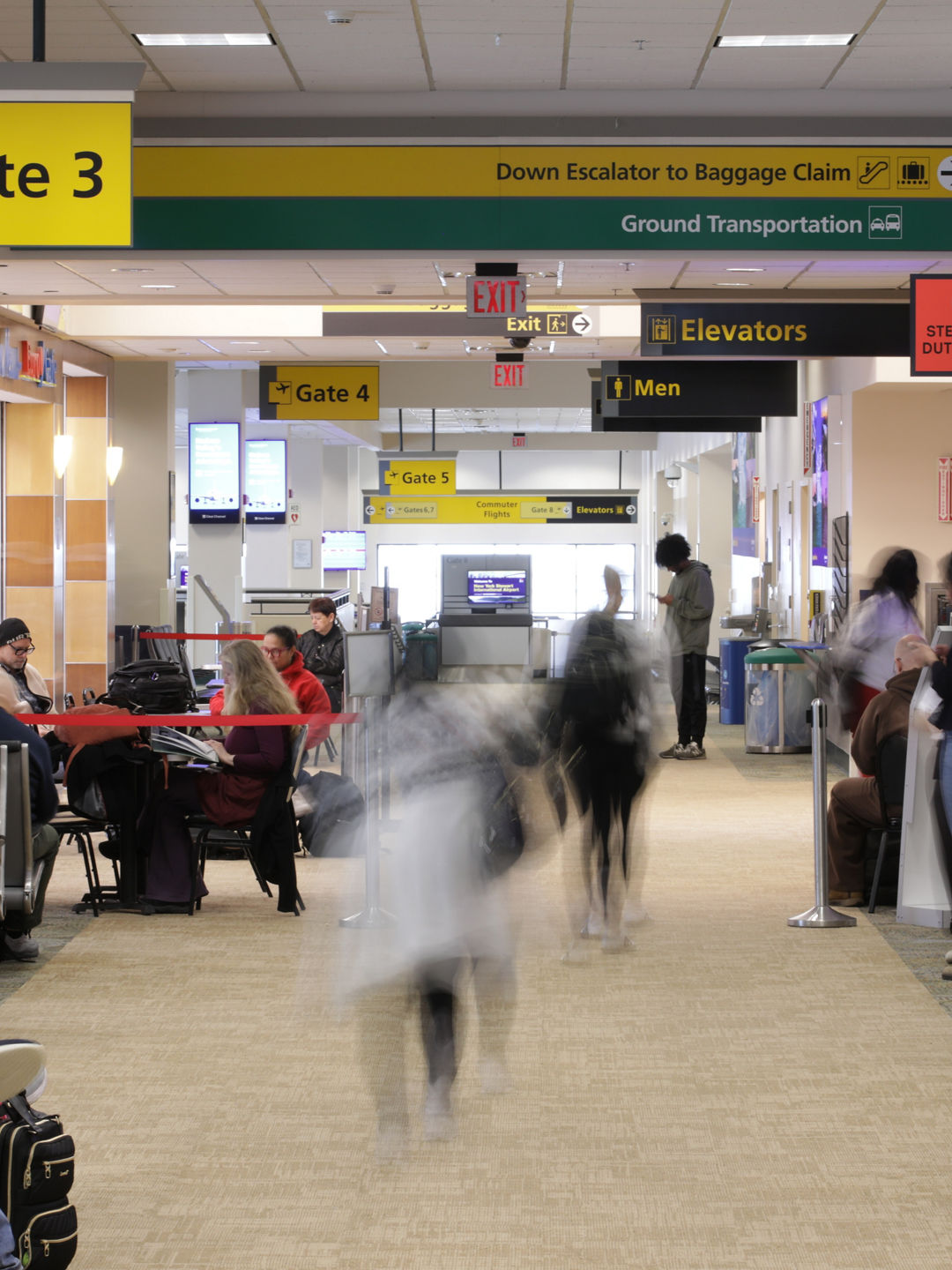 Image of the departures terminal