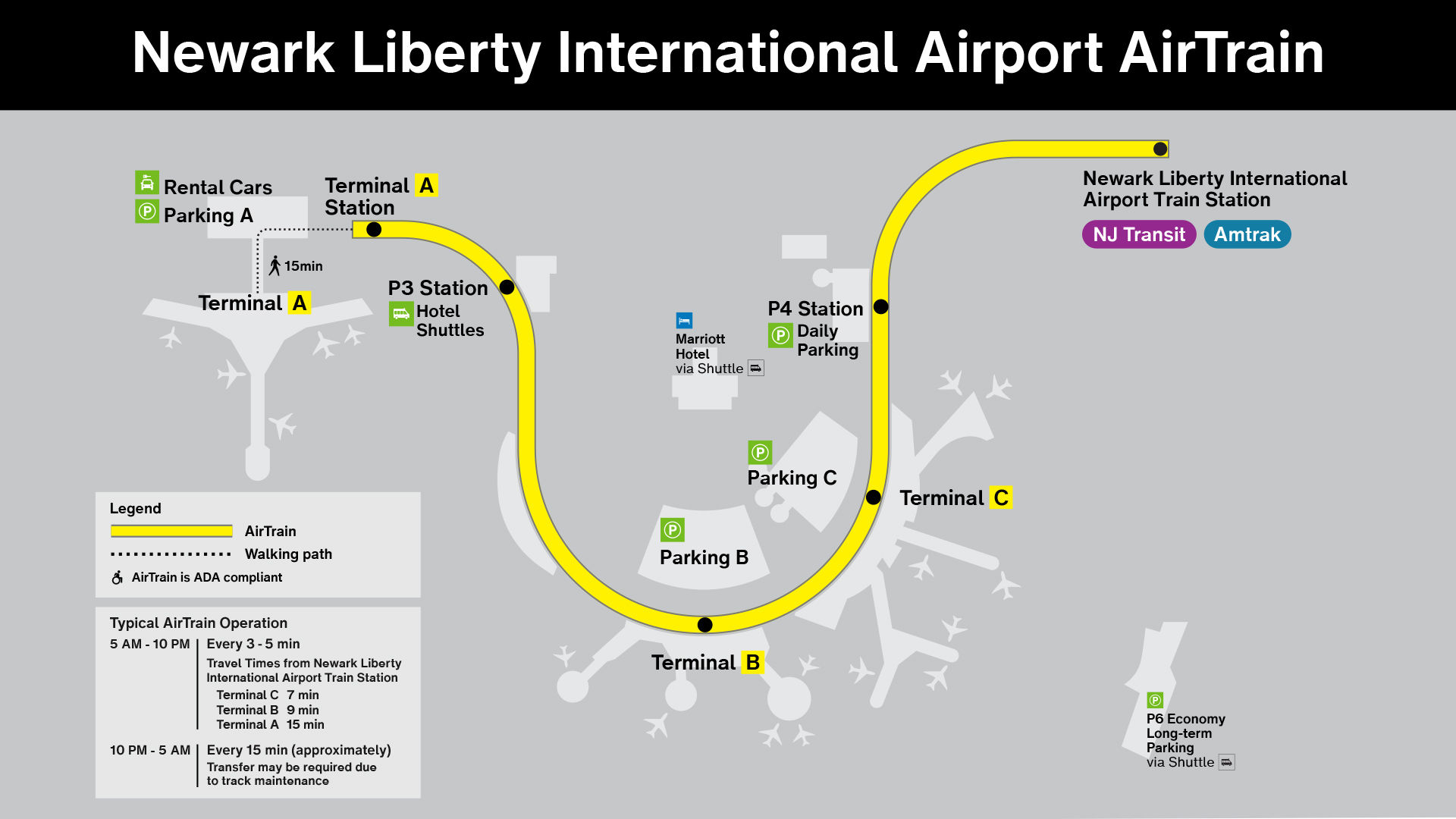 Map of AirTrain