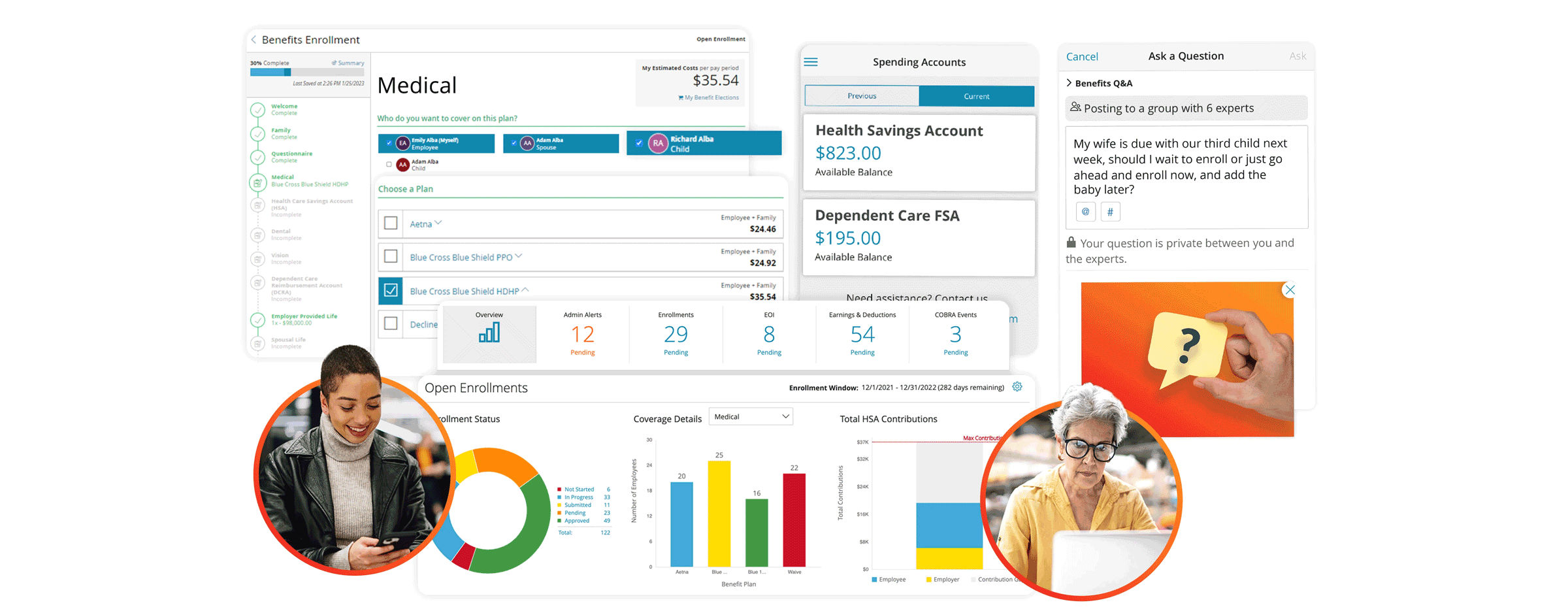 Screenshot of Paylocity's Benefits Software