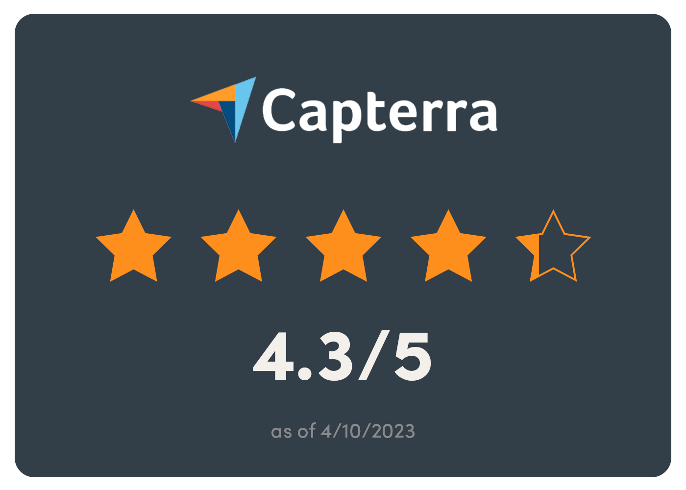 Capterra Rating Badge