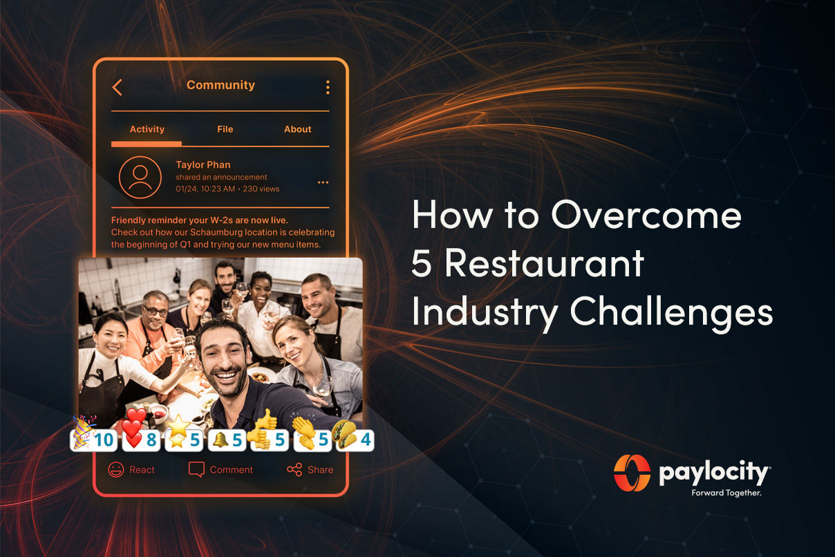 How To Overcome 5 Restaurant Industry Challenges | Paylocity