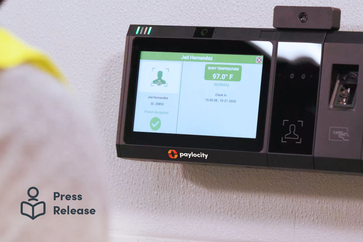 Paylocity Launches New Touchless Time Clocks with Thermal Scanning