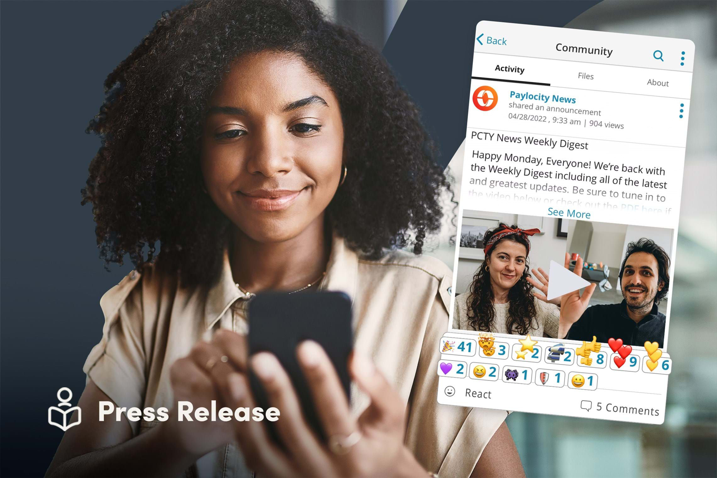 Paylocity Adds New Communication and Collaboration Features to its Community Offering, Further...