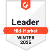 G2 Mid-Market Leader Award Badge