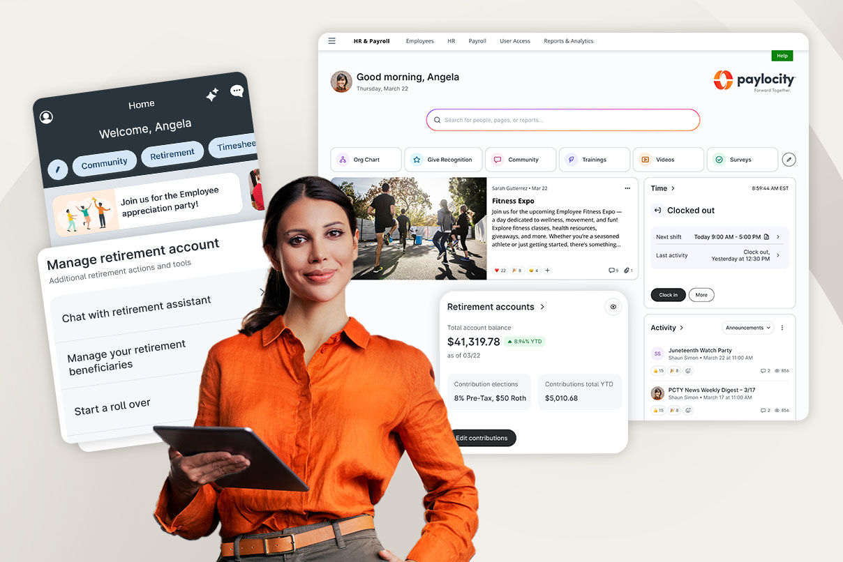 Paylocity Connects Retirement, Payroll, and HR in One Experience