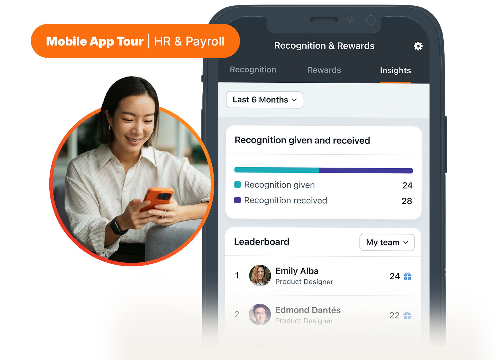 Mobile app screenshot of platform