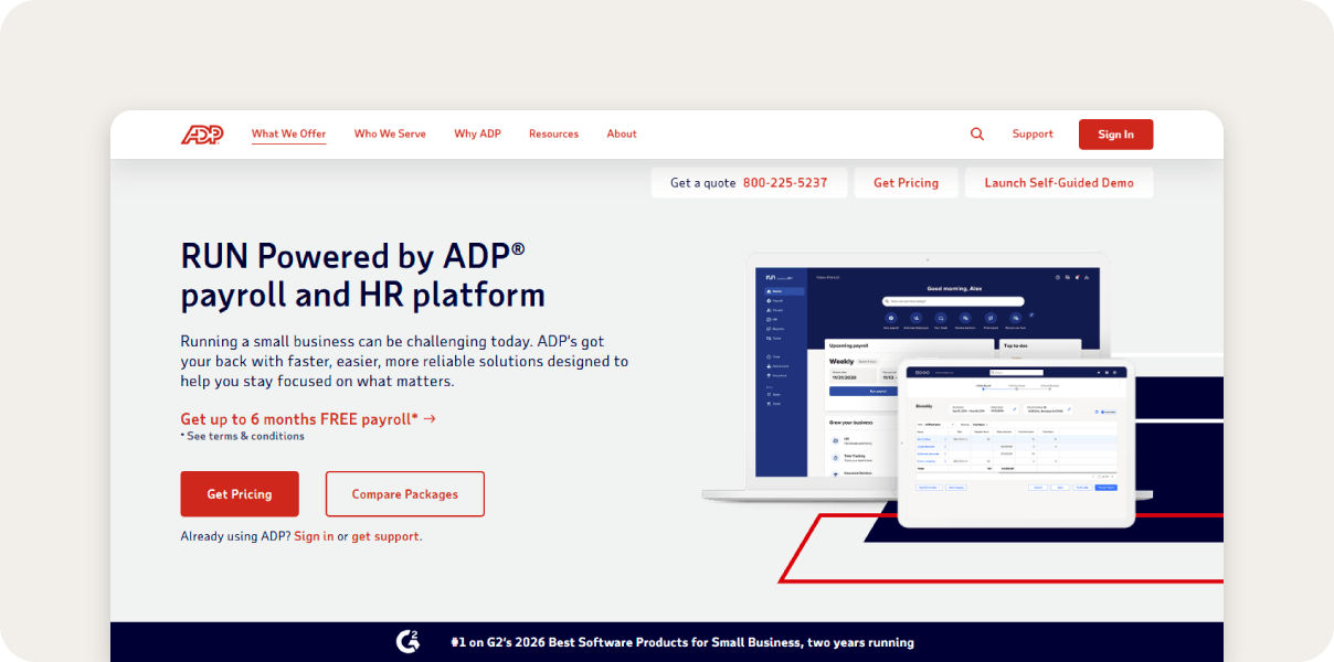 ADP Run screenshot