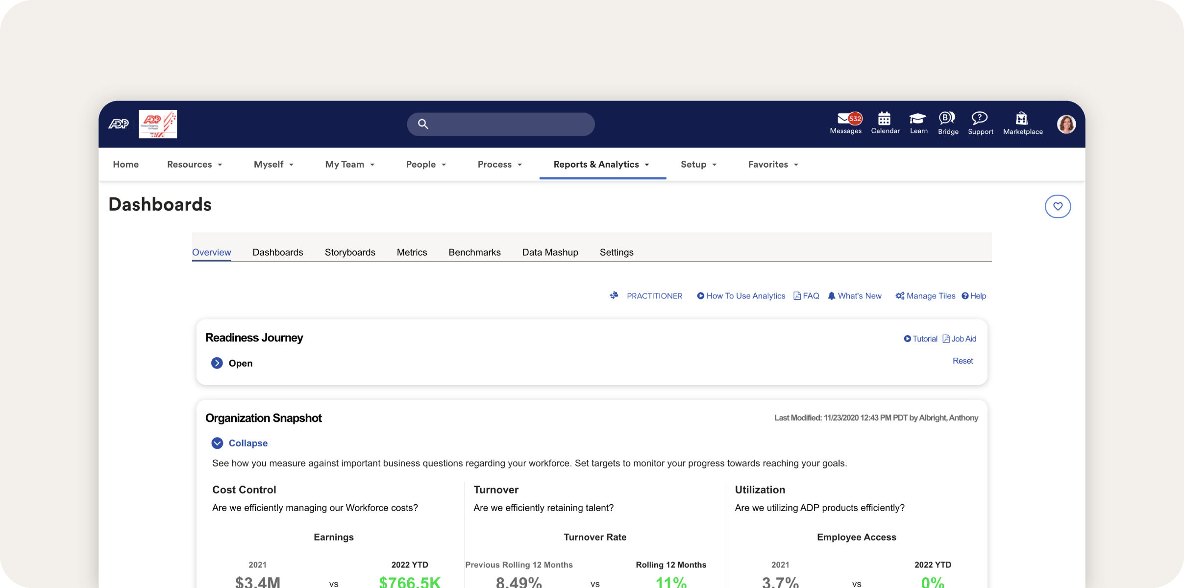 ADP Workforce Now screenshot
