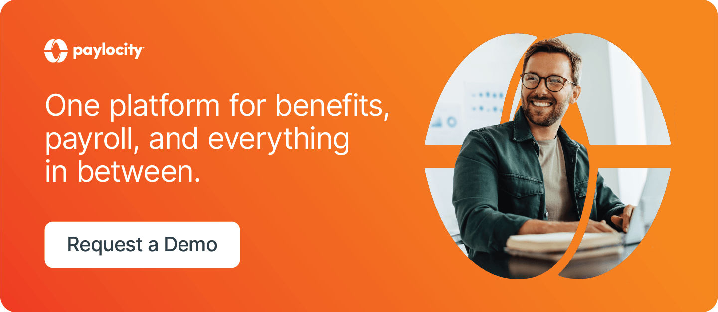 Ad to request a demo of Paylocity