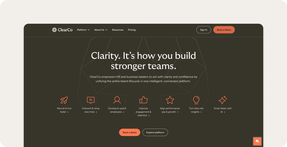 ClearCompany homepage