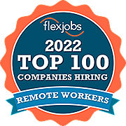 Flexjobs Top 100 Company Award Badge