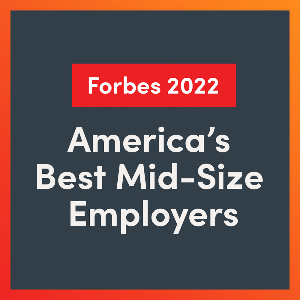 Forbes Best Mid-Sized Employers Award Badge