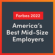 Forbes Best Mid-Sized Employers Award Badge