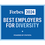 Forbes Best Employer for Diversity Award Badge