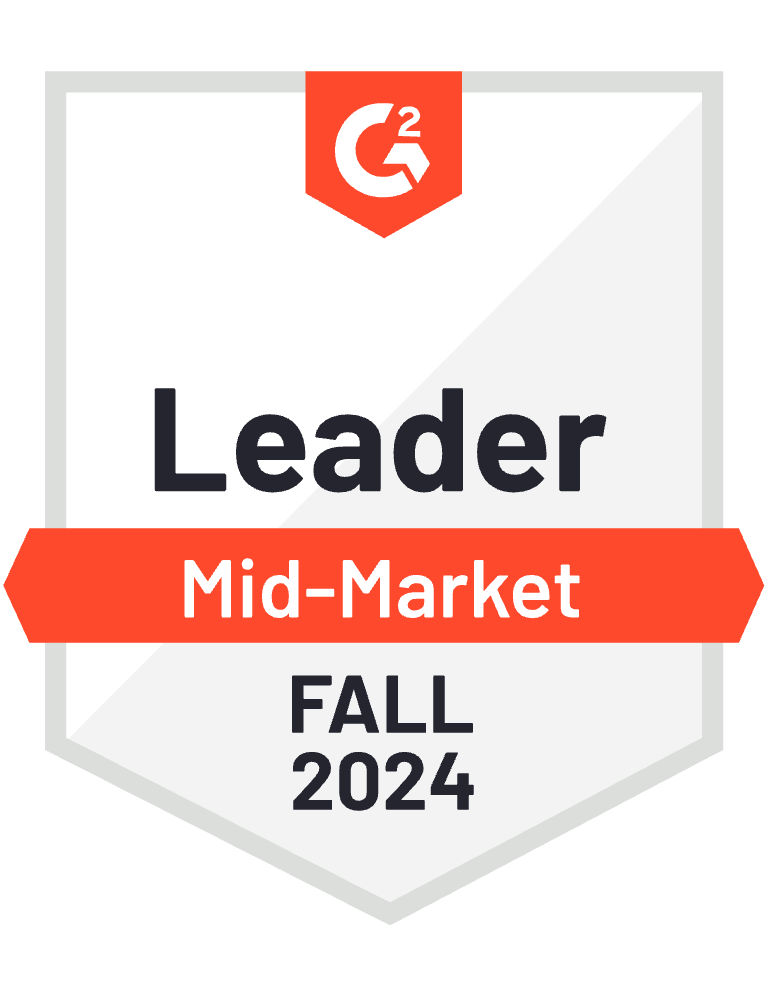 G2 Mid-Market Leader Award Badge