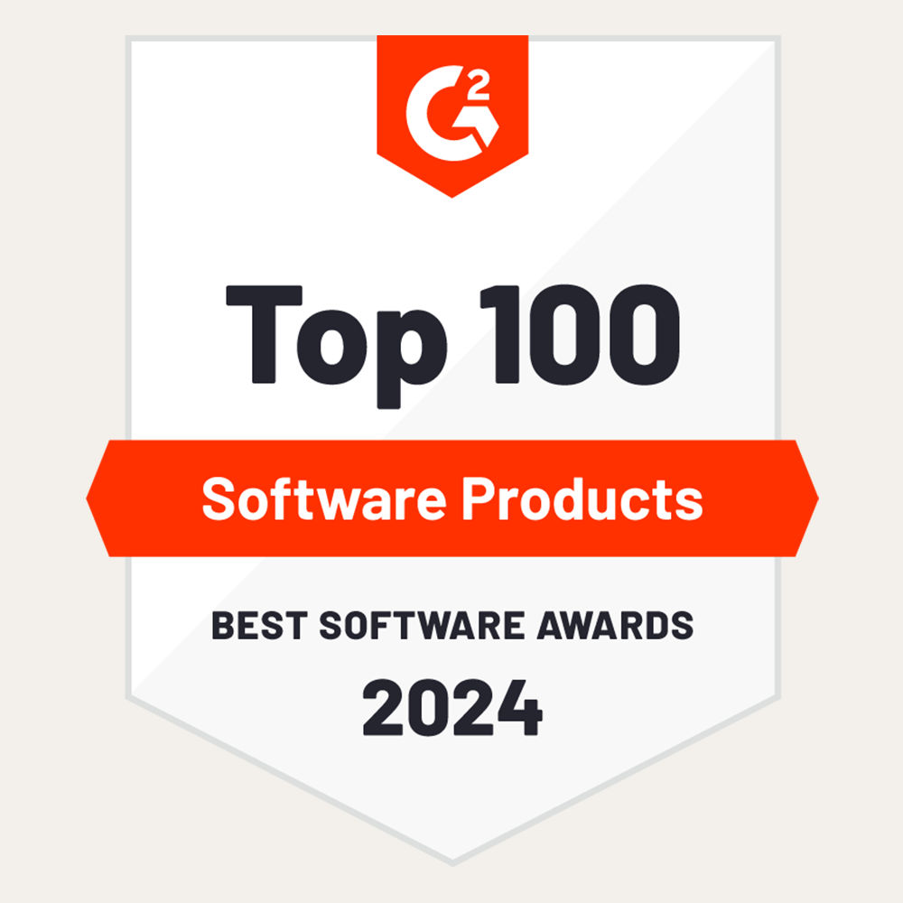 G2 Top 100 Software Award Badge