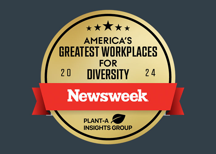 Newsweek Greatest Workpace for Diversity Award Badge