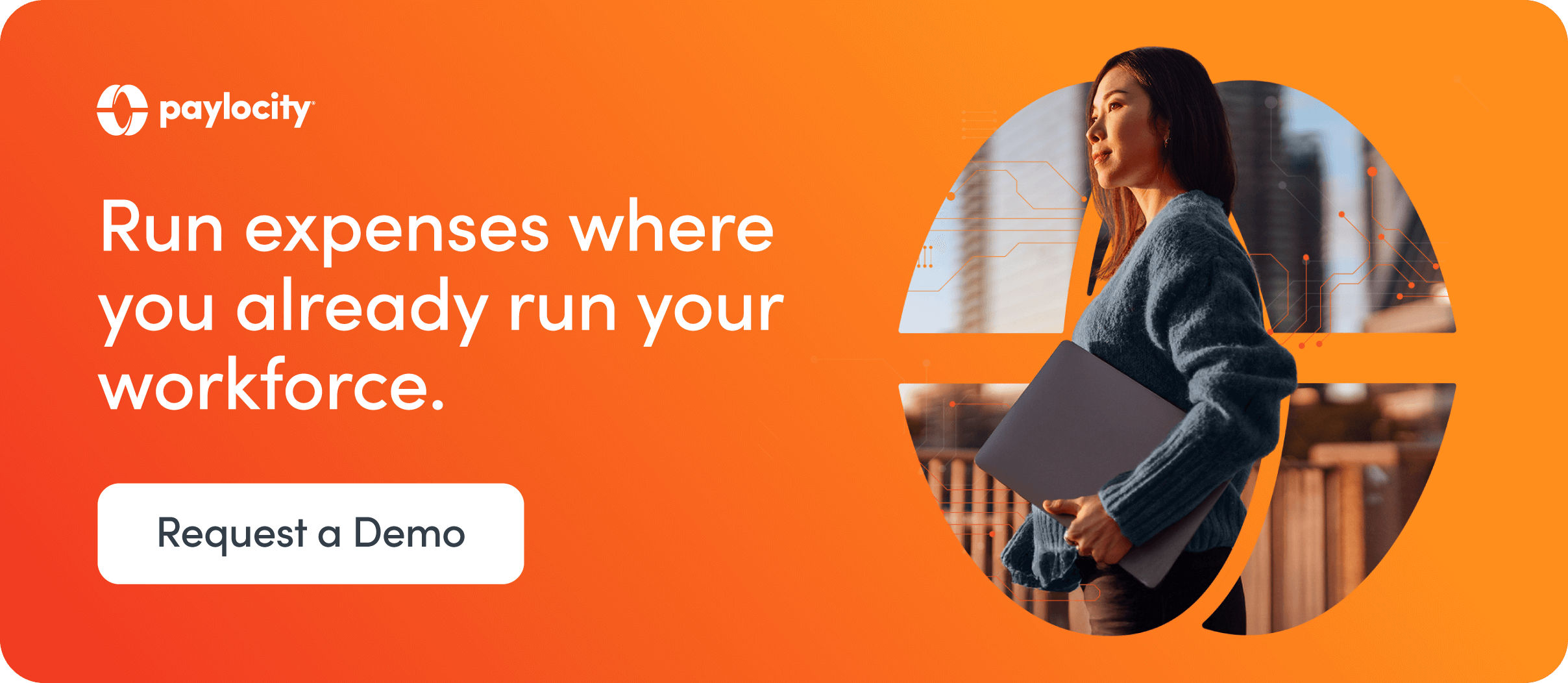 Ad to request a demo of Paylocity