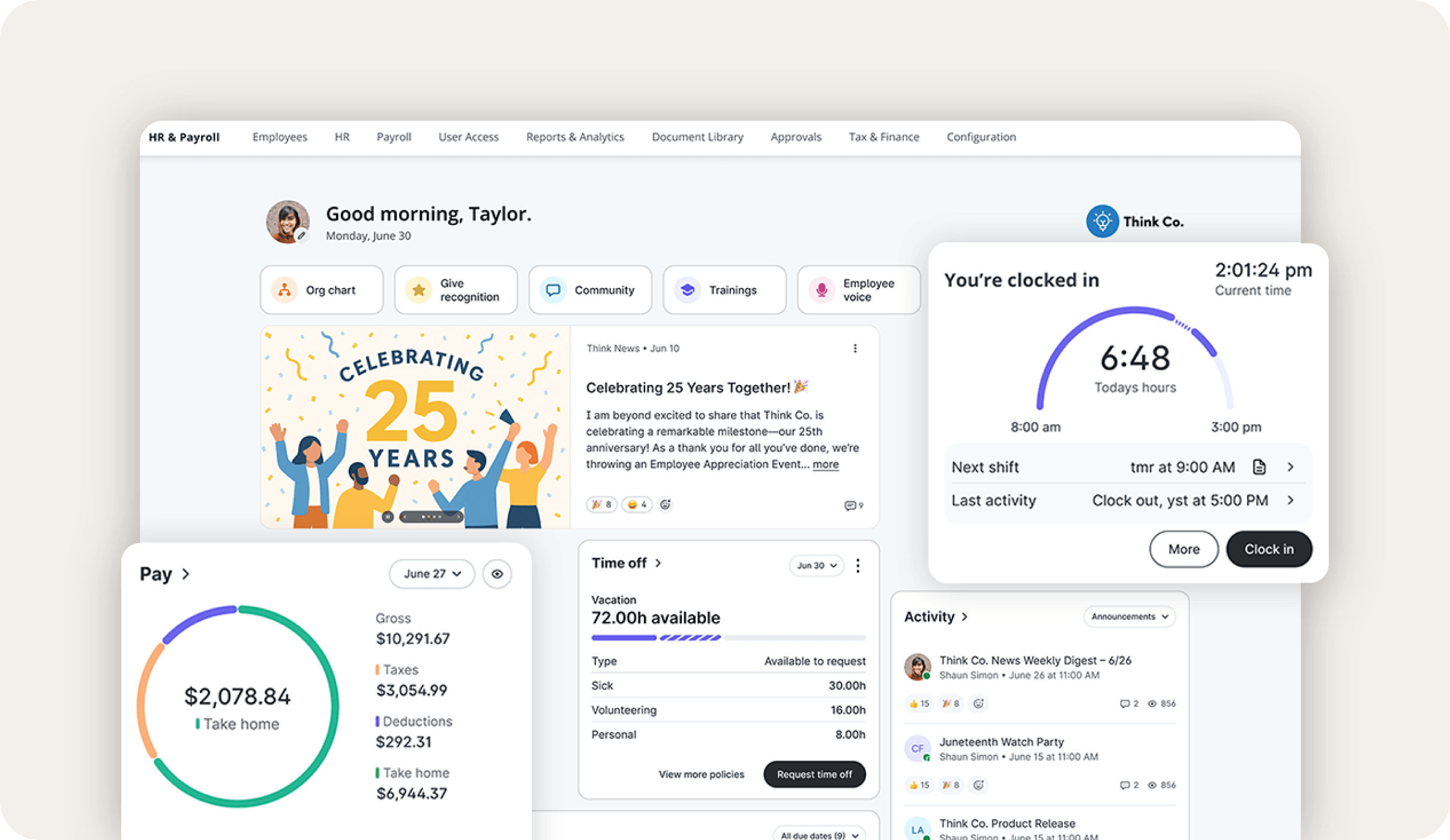 Paylocity screenshot