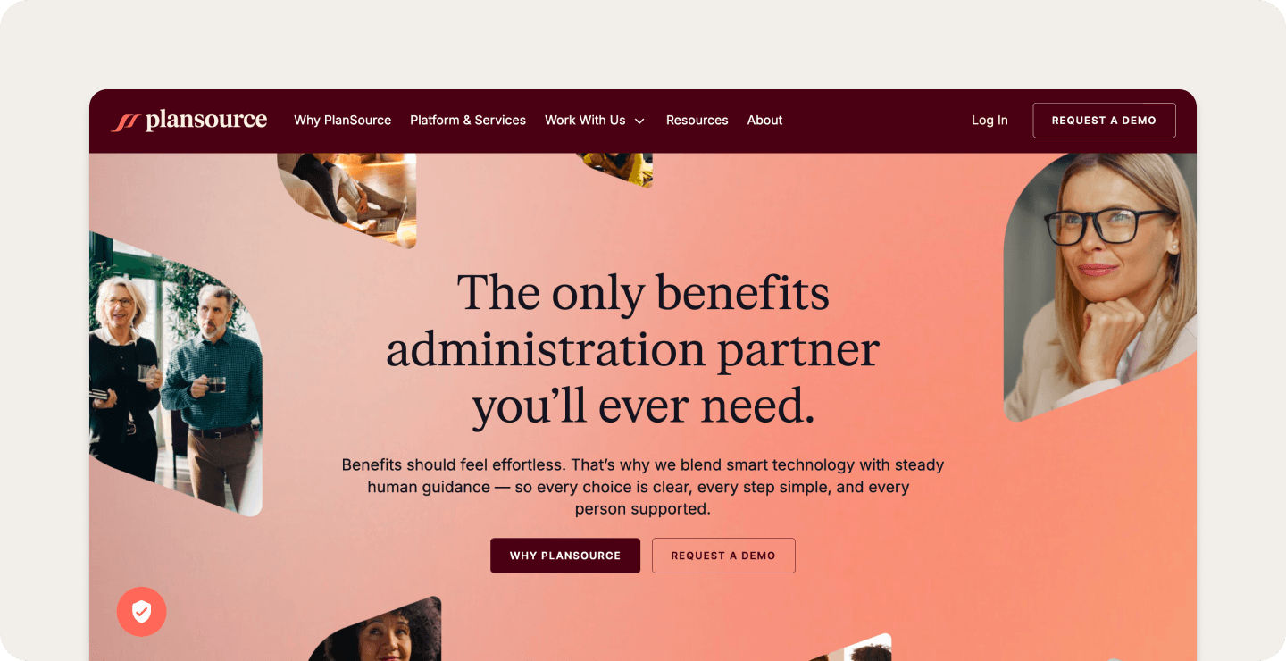 PlanSource homepage