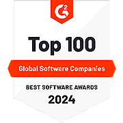 G2 Top 100 Global Software Award Badge