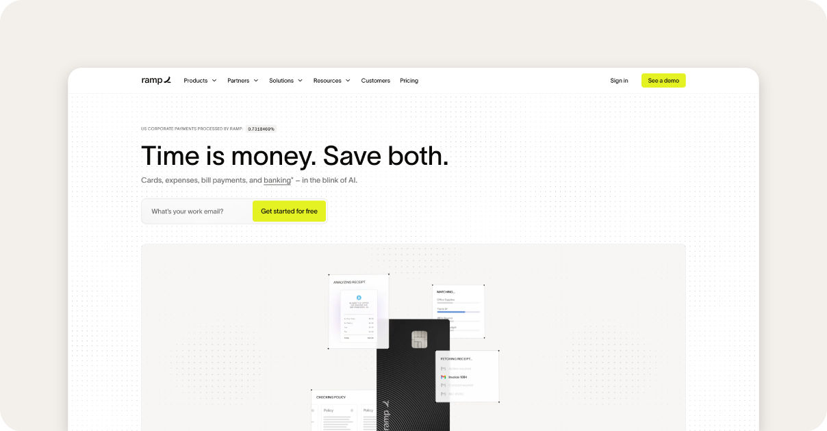 Ramp homepage
