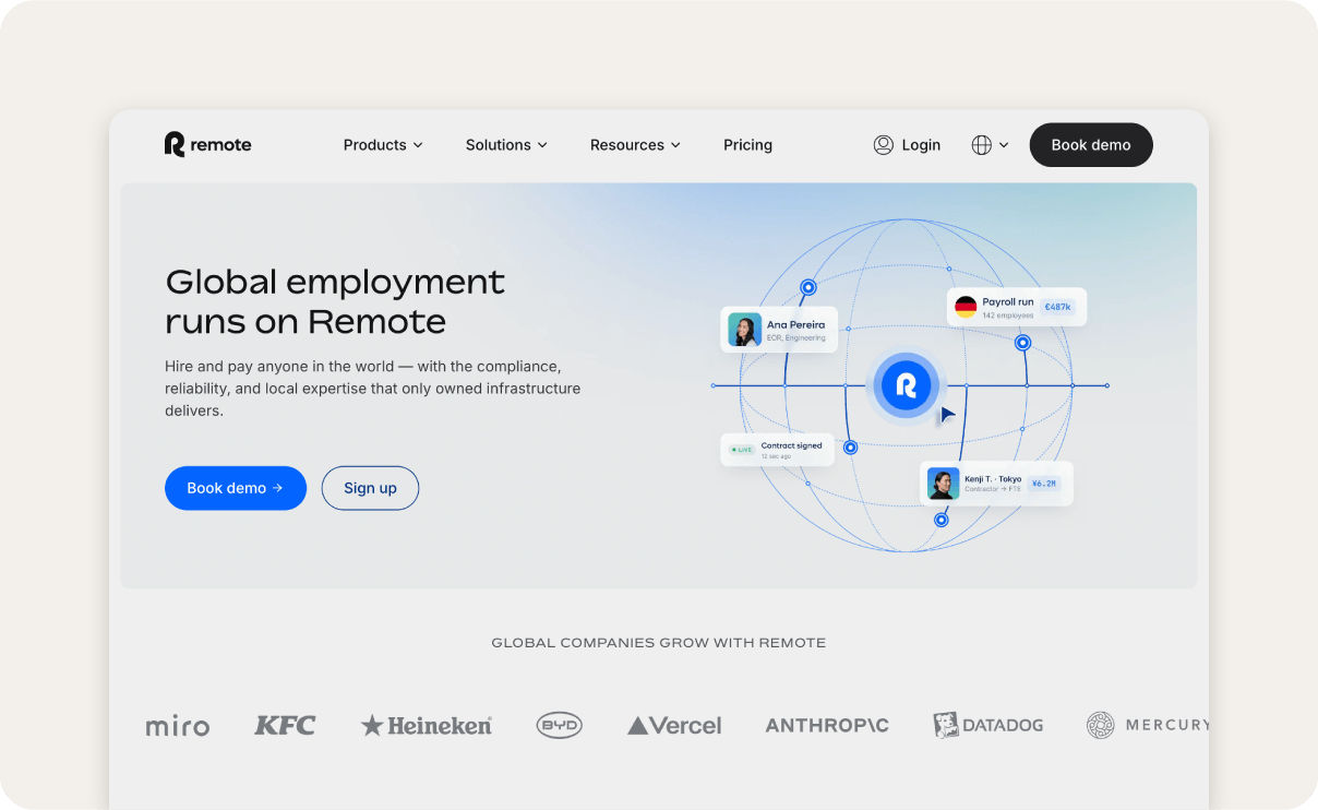 Remote homepage.