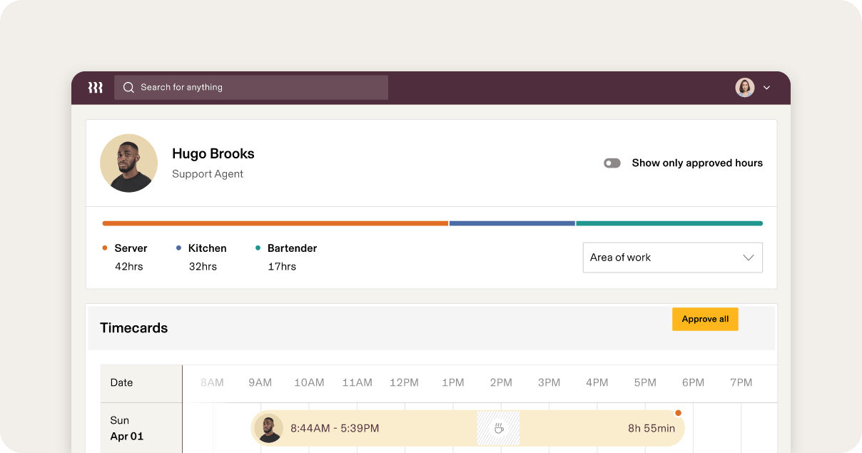 Rippling employee time tracking