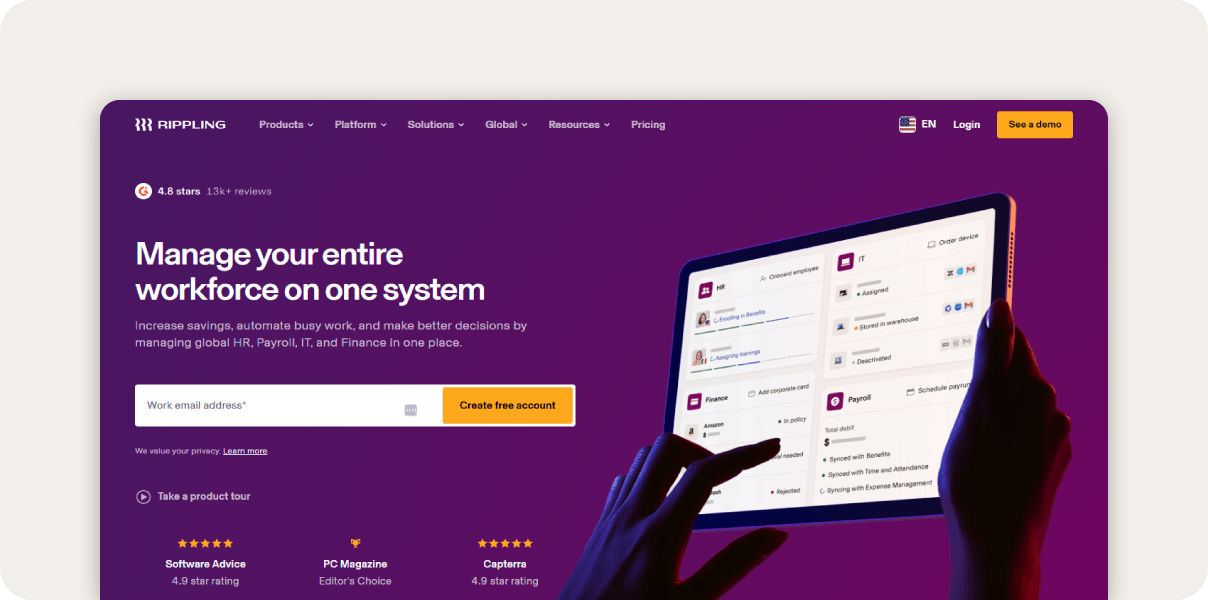 Rippling screenshot