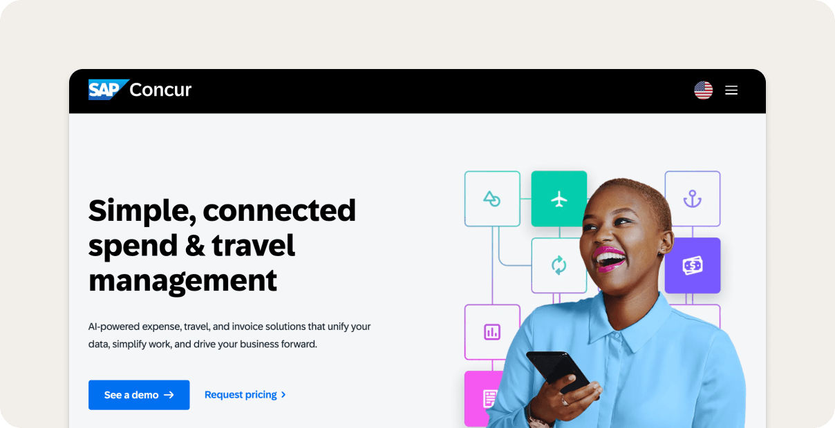 SAP Concur homepage